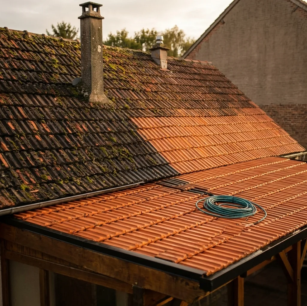 Démoussage de toiture à Meaux
